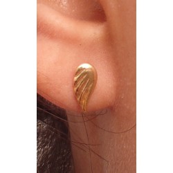 Angel Wing Earrings, 14k Solid Earring, Guardian Angel Wing, Angel Wing Studs, Gold Wing Earrings, Tiny Angel Wings